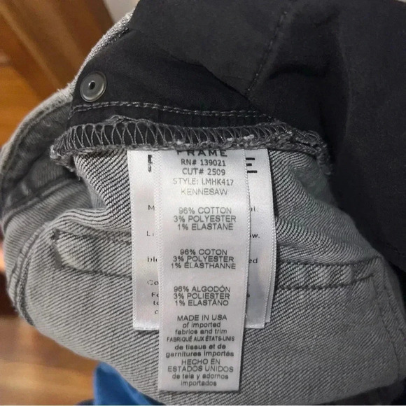FRAME DENIM Men’s L’Homme Skinny Distressed Jeans in Kennesaw/Gray 32 - Picture 10 of 10